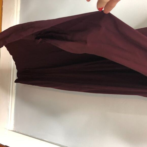 AllSaints Lani Dress Rust Maroon Maxi Faux Wrap 6 - Picture 7 of 15